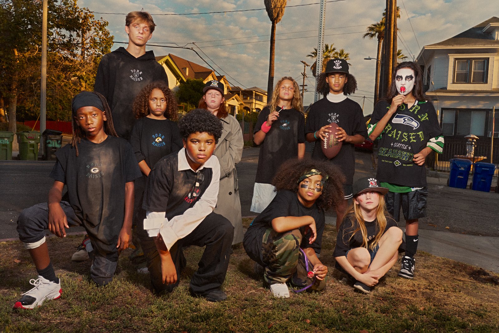 Born x Raised × NFL — cast group photograph