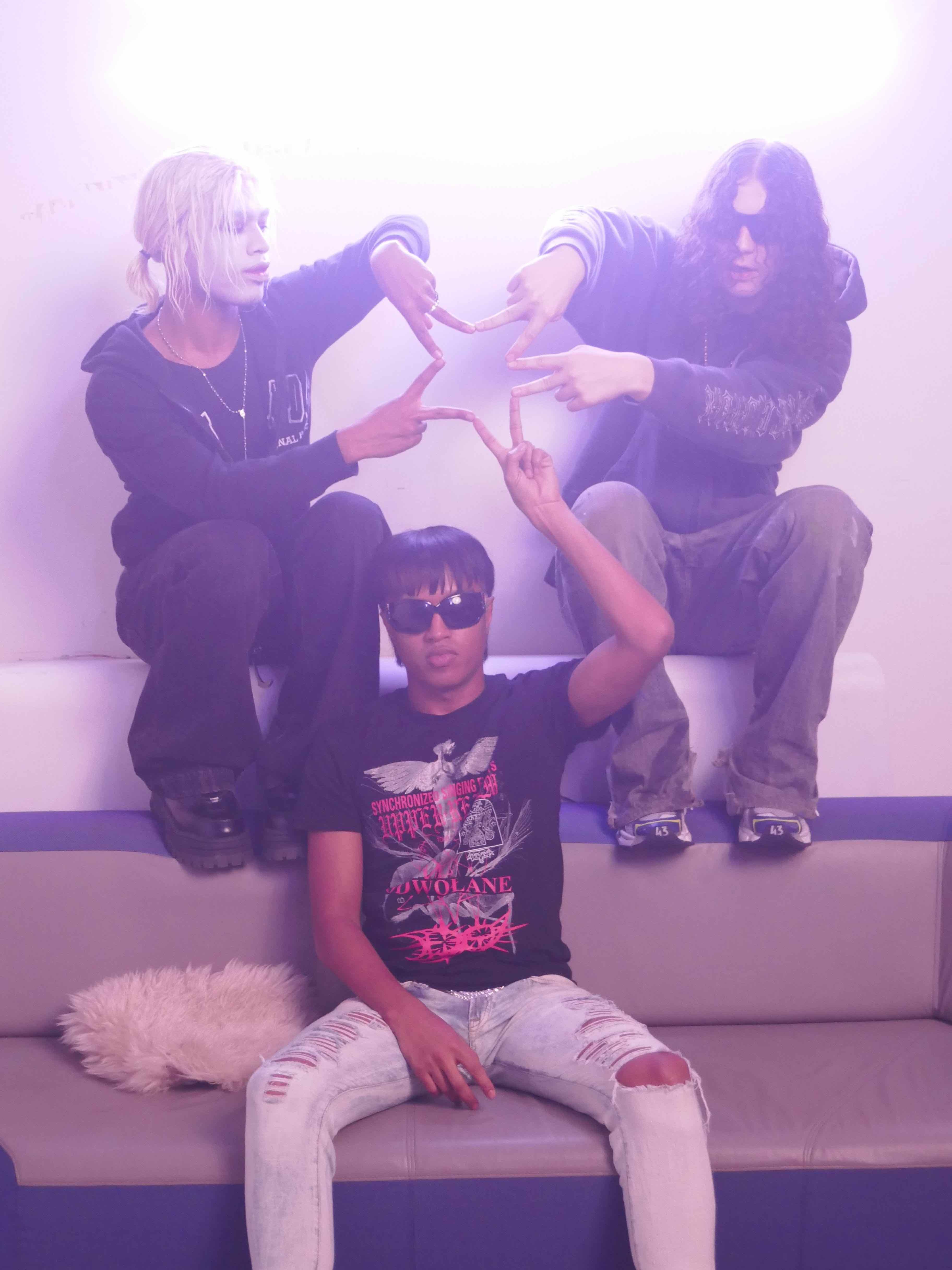 032c × Drain Gang — group portrait