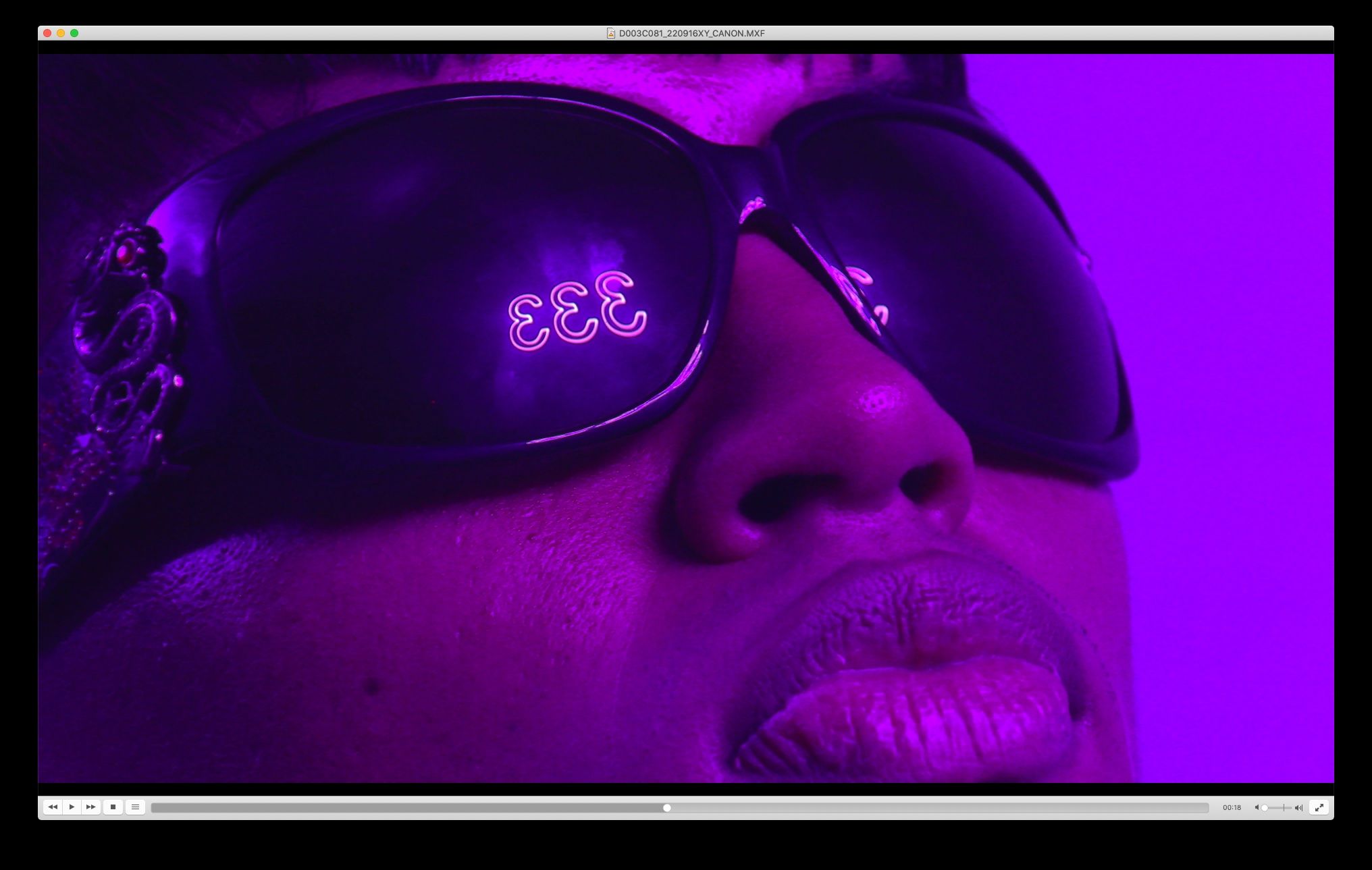032c × Drain Gang — interior in purple light