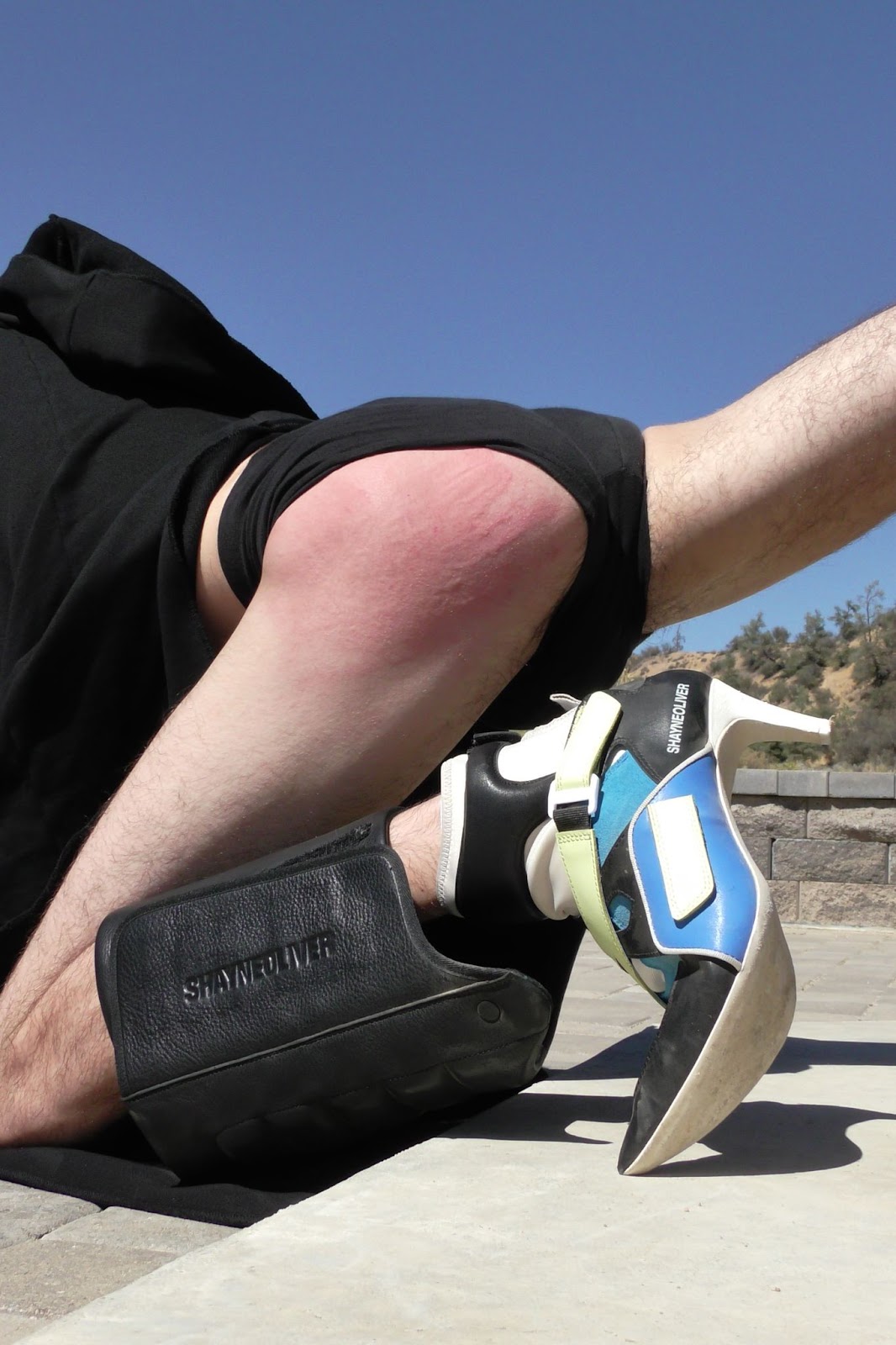 Hood By Air — Trust Exercise, legs and sneakers, close-up