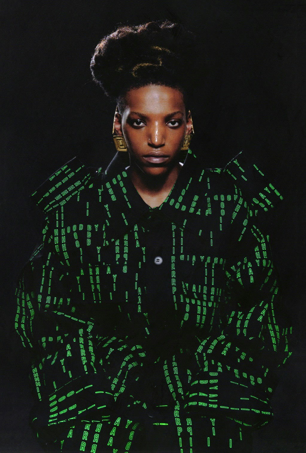 Hood By Air — portrait in the green check coat