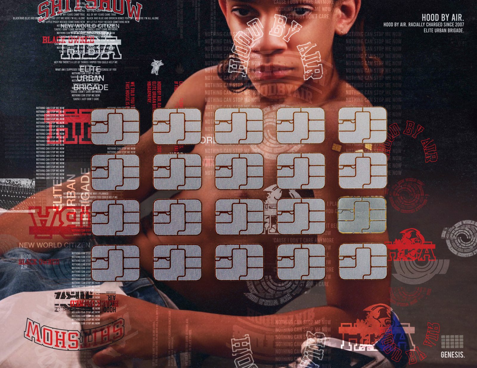 Hood By Air — collage poster