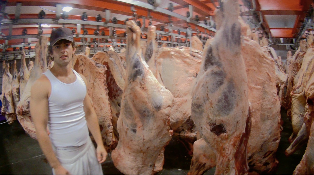 Ian — meat locker, wide shot