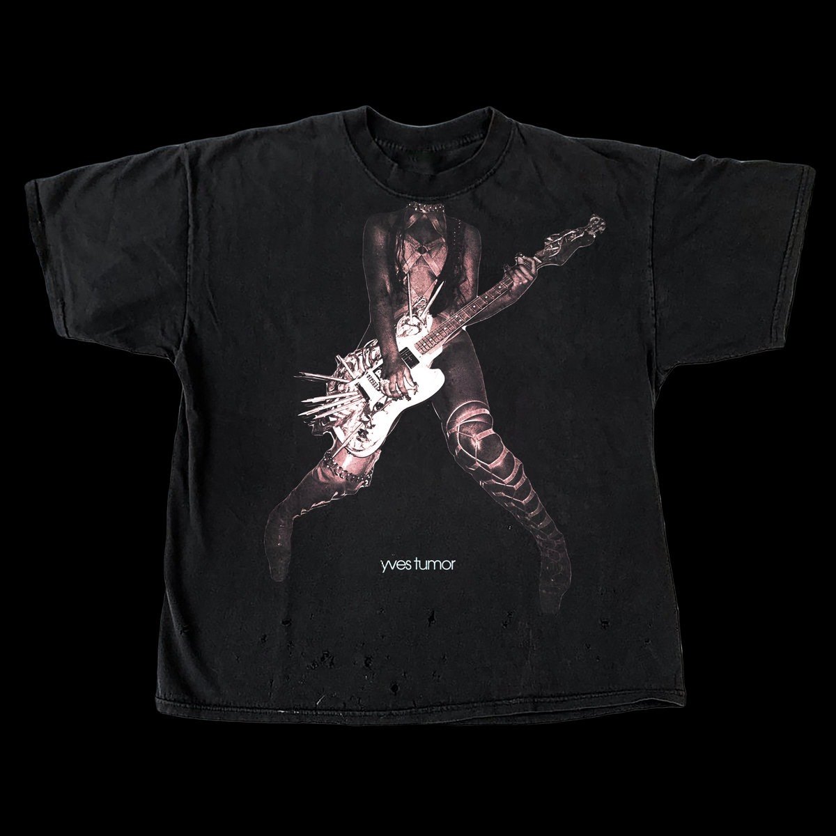 Yves Tumor — tee print with the Jackie guitar artwork