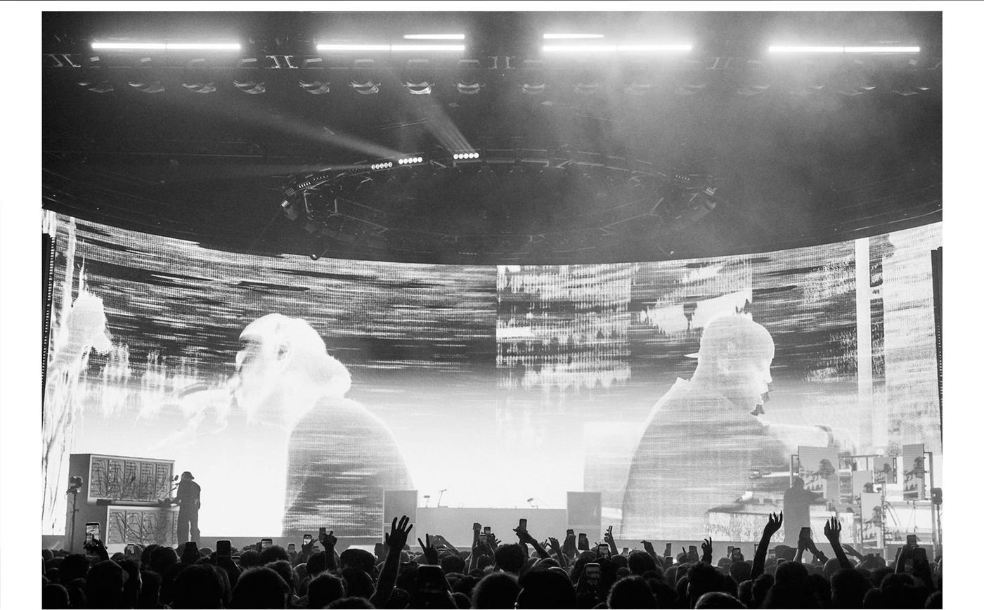 The Kid Laroi — A Perfect World — black-and-white live photograph