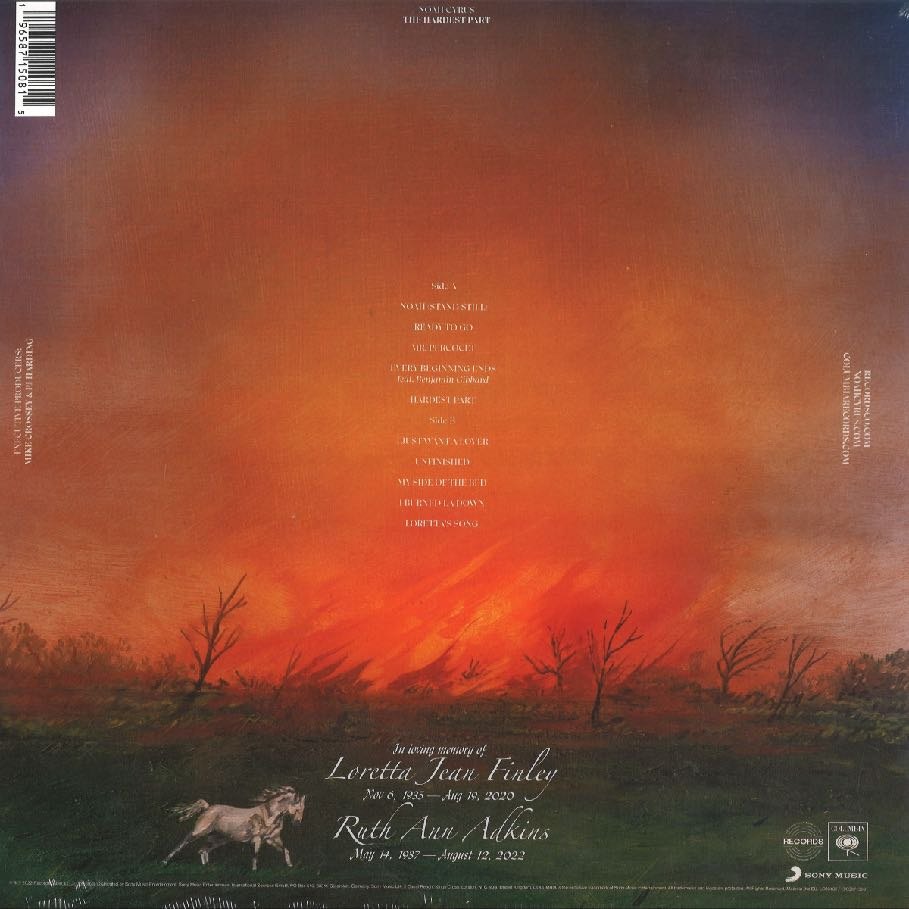 Noah Cyrus — The Hardest Part back cover