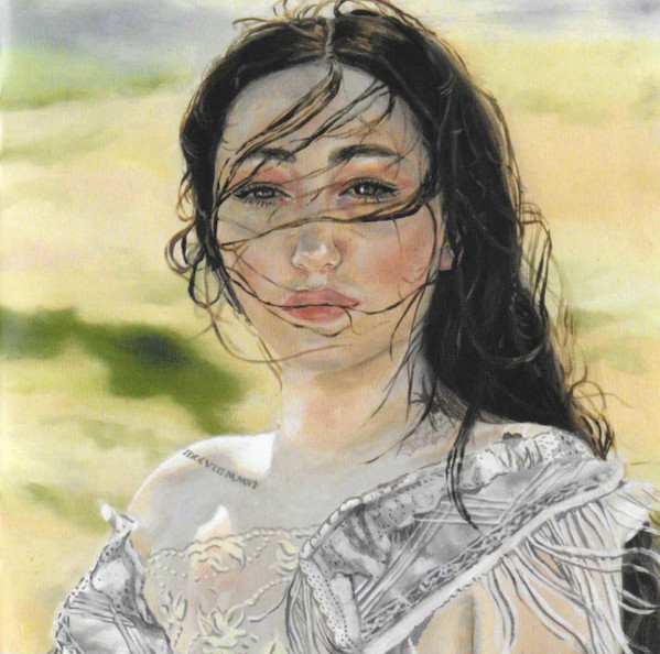 Noah Cyrus — The Hardest Part CD booklet: painted portrait