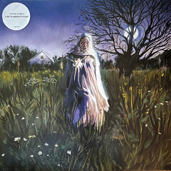 Noah Cyrus — The Hardest Part vinyl packaging: US LP jacket front with hype sticker