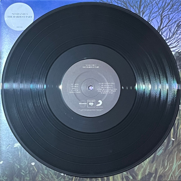 Noah Cyrus — The Hardest Part vinyl packaging: US disc on jacket, side A