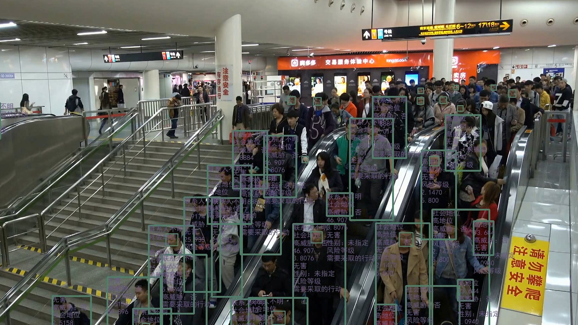 Salem — Red River, surveillance frame with face tracking
