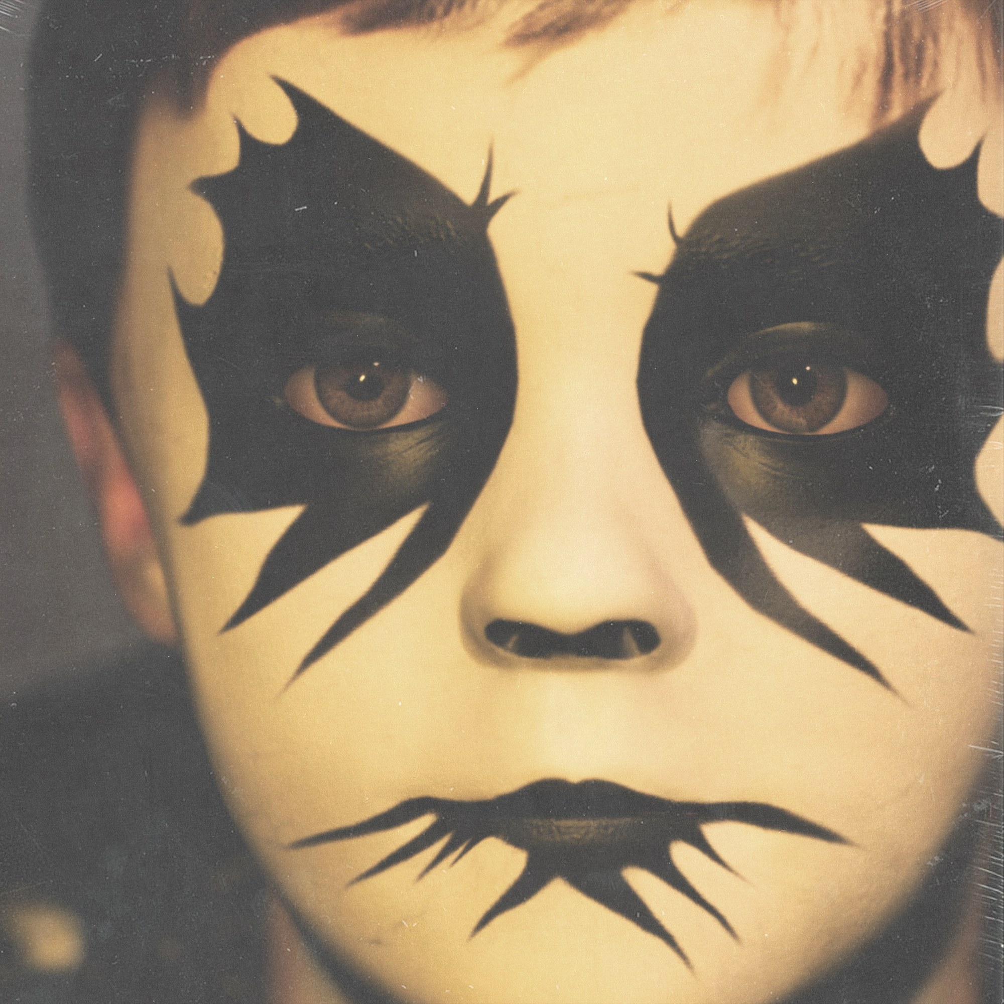 Shlohmo — Heaven Inc., campaign graphic, face-paint close-up