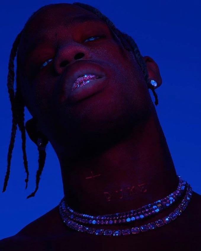 Travis Scott — blue portrait