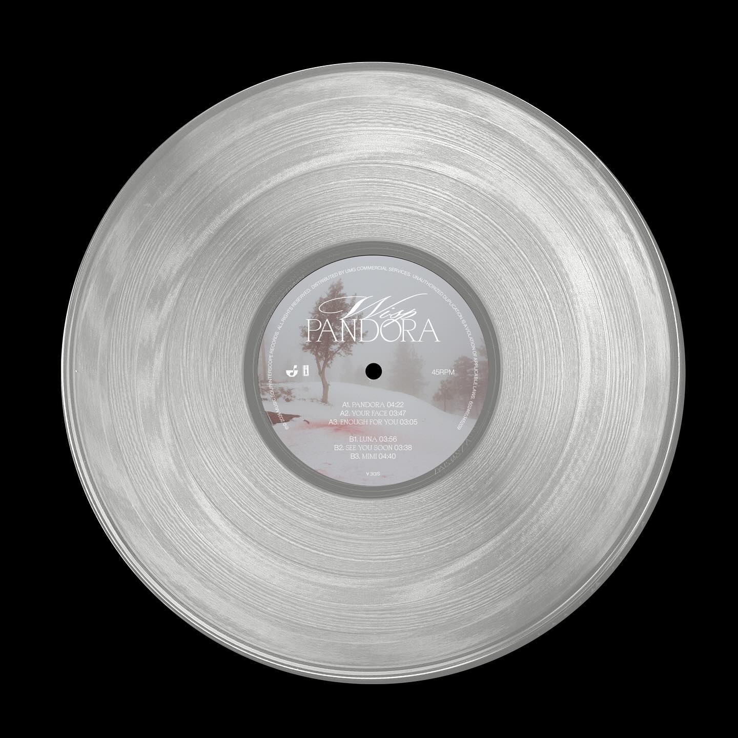 Wisp — Pandora clear vinyl disc