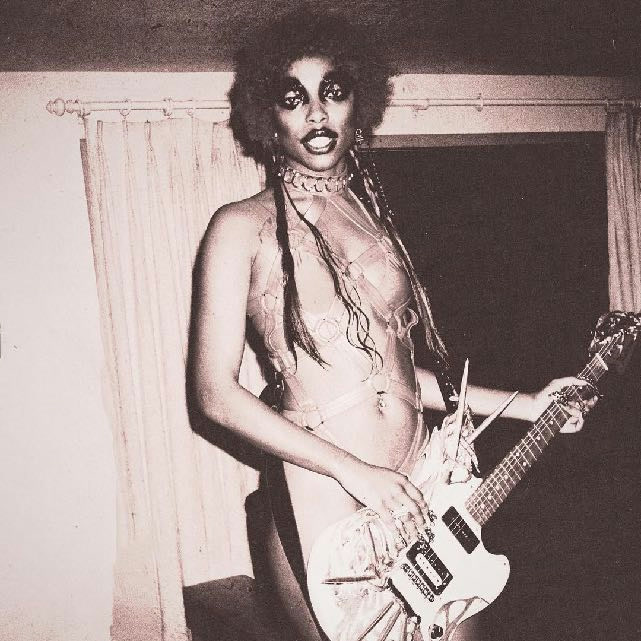 Yves Tumor — Jackie era photograph, with the spiked guitar