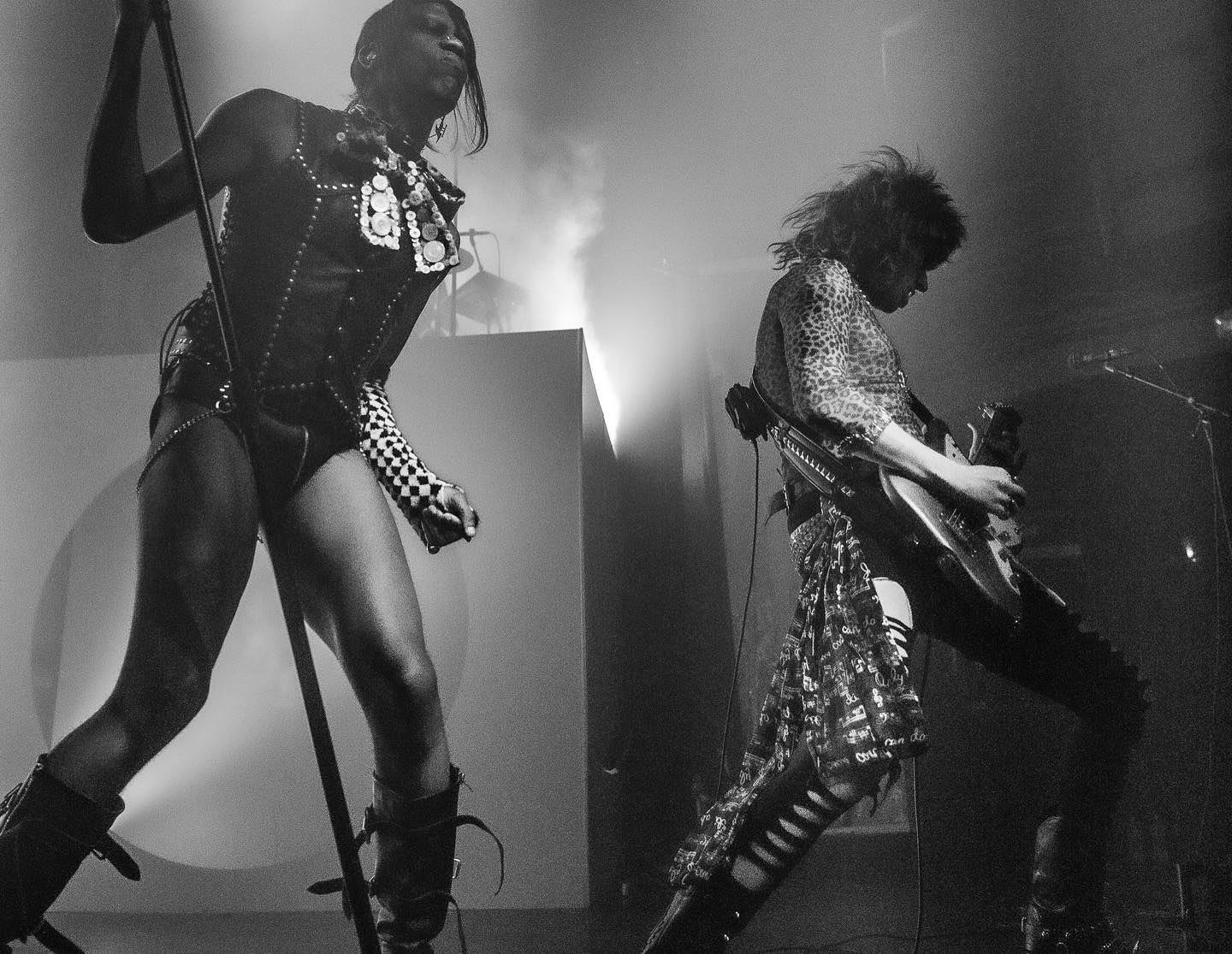 Yves Tumor — live photograph, black and white