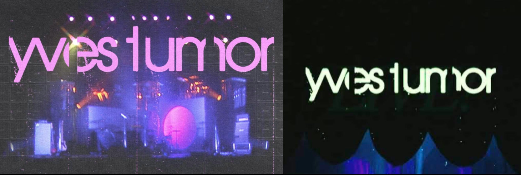 Yves Tumor — live stage with logotype
